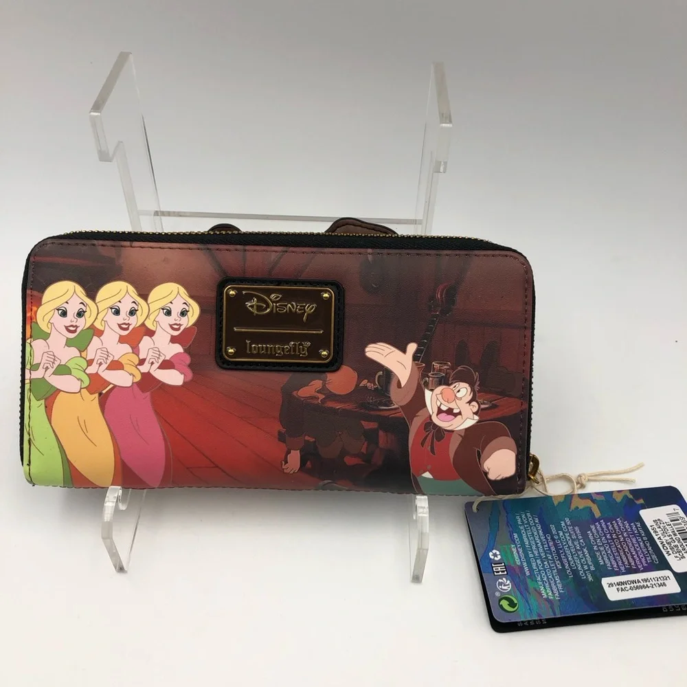 Loungefly Disney Villains Scene Gaston Zip Around Wallet
